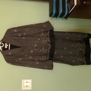 Black and cream size 18 ladies suit. Danny and Nicole